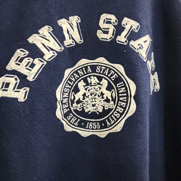 Vintage 80s Penn State Artex Sweatshirt Crewneck Made in USA Navy Small - Picture 4 of 11